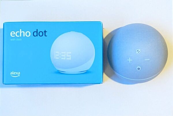 Amazon Echo dot with clock 第5世代 Cloud Blue