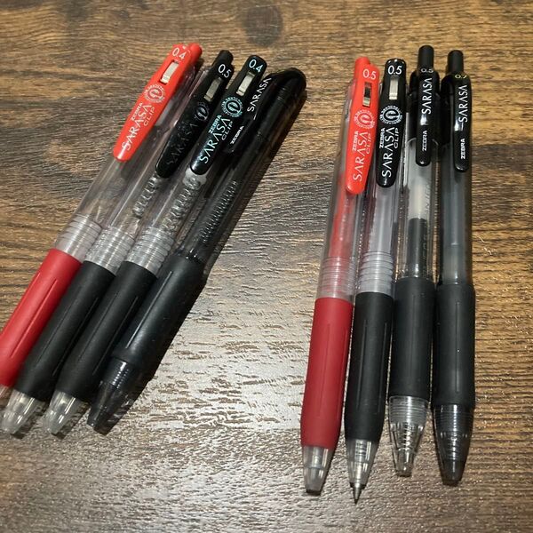 ZEBRA SARASA CLIP ジェルボールペン 8本セット まとめ売り