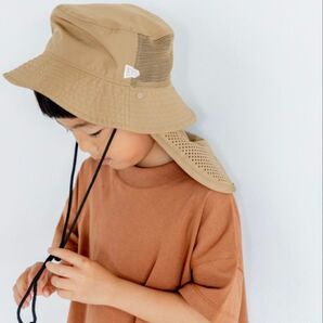 【KIDS】NEアドベンチャーHAT ベージュ ハット 帽子 紫外線対策