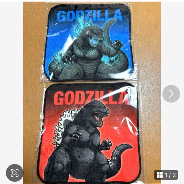 ゴジラ ミニタオル 2種 ゴジバト GODZILLA 東宝 新品未開封 東宝怪獣シリーズ キングギドラ フィギュア