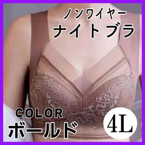 【4L ボールド、グリーン】ブラジャー 接触冷感 涼しい ナイトブラ ノンワイヤーブラ 夏 レディース ノンワイヤー ナイトブラ