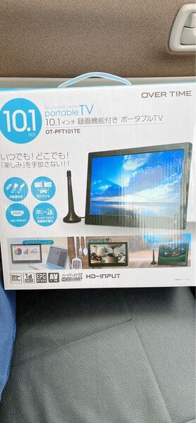 OVER TIME 10.1インチ録画機能付きポータブルTV OT-PFT101TE 未使用に近い