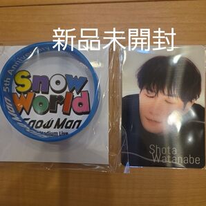 Snow Man スノーワールド 渡辺翔太 ラバーバンド チラ見カード