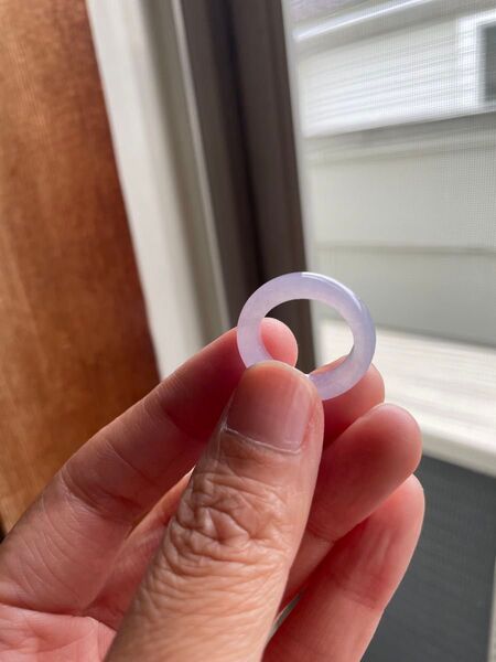 本翡翠 ミャンマー翡翠リング 15.6mm 8号強