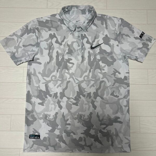 NIKE ナイキ メンズ ポロシャツ Lサイズ カモフラ柄 ゴルフにも