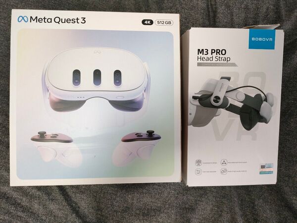 Meta Quest 3 512GB BOBOVR M3 PRO ヘッドストラップ 2個セット