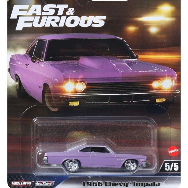 ホットウィール(Hot Wheels) ワイルド・スピード 1966 シェビー インパラ ミニカー ワイスピ