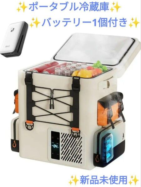 ポータブル冷蔵庫 16L -20℃~20℃ 急速冷凍 車載冷蔵庫 バッテリー内蔵可能 小型冷凍庫 省エネ 静音 3WAY キャンプ