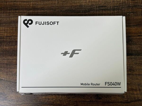 【極美品】富士ソフト +F FS040W モバイル Wi-Fi ルーター SIMフリー 端末 FS040WMB1