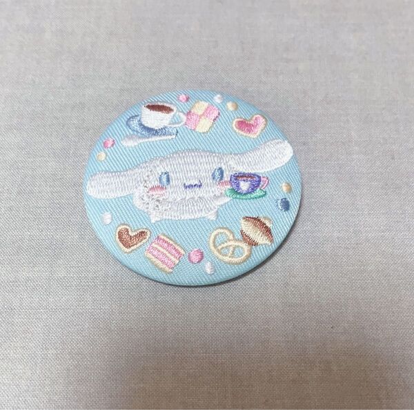 サンリオ 刺繍缶バッジ サンリオキャラクターズ シナモン シナモロール