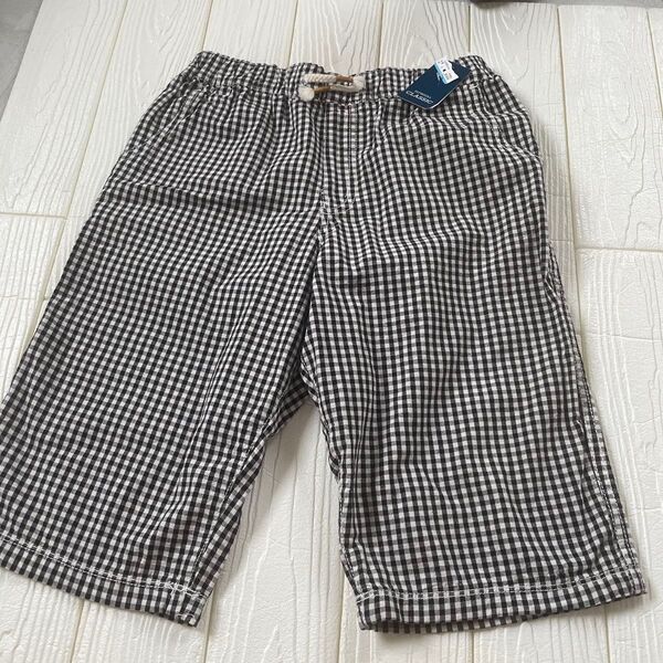 新品 160 ハーフパンツ 男女 可能 半ズボン ギンガムチェック