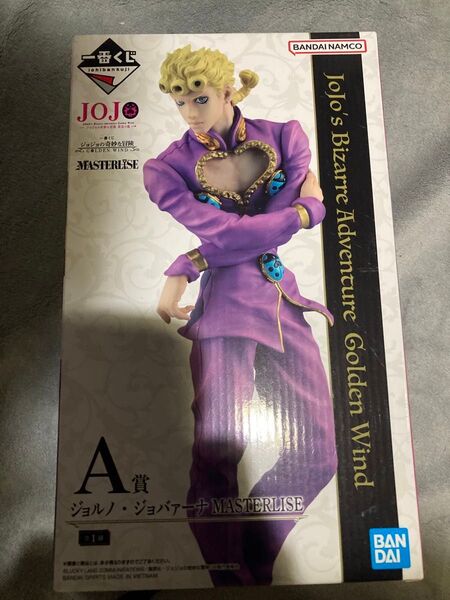 A賞 ジョルノ・ジョバァーナ MASTERLISE 一番くじ ジョジョの奇妙な冒険 GOLDEN WIND 未開封