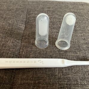犬用 柔らかい天然毛 馬歯ブラシ MIGAKENDE ミガケンデ 確かな心地 馬毛植毛 1本 & 指サック歯ブラシ2種 セット