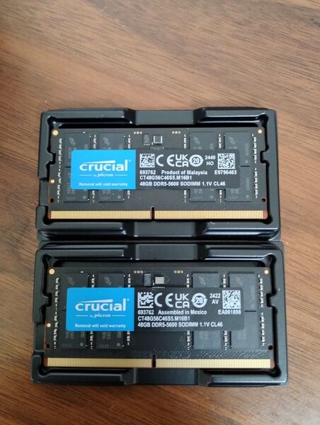 Crucial DDR5-5600 SODIMM 48GB×2枚