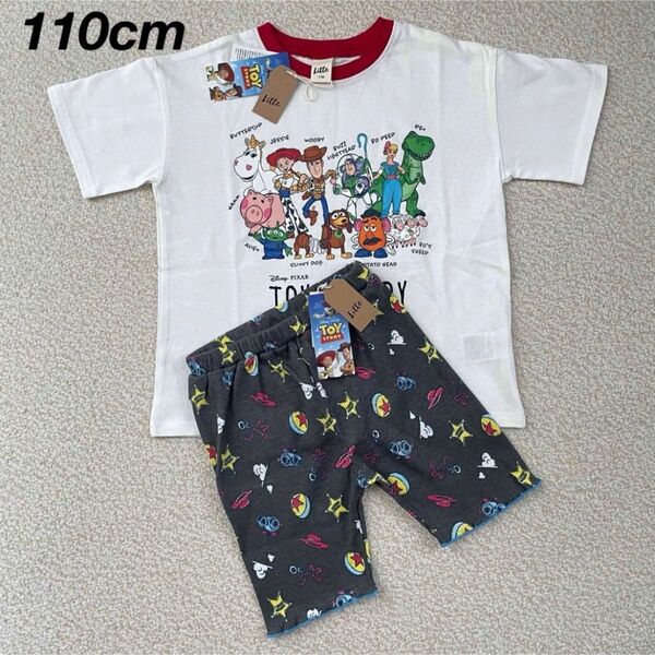新品★Disney Littc トイストーリー Tシャツ サイクルパンツ セットアップ キッズ 110cm