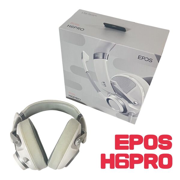 EPOS H6PRO 開放型ゲーミングヘッドセット ゴーストホワイト 1000971
