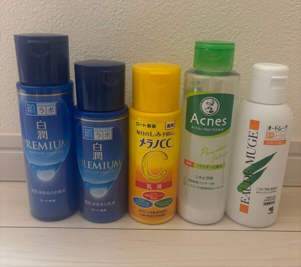 肌ラボ 白潤プレミアム 化粧水 乳液 ロート製薬メラノCC メンソレータム アクネス パウダー化粧水 オードムーゲ ふきとり化粧水