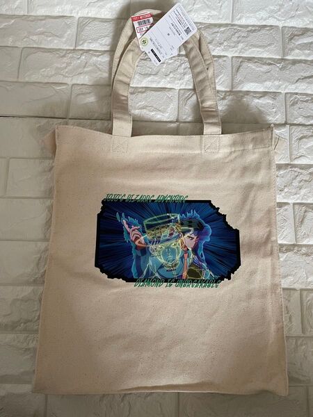 ジョジョ ダイヤモンドは砕けない ☆トートバッグ チャック付たっぷり容量【新品未使用品】JOJO