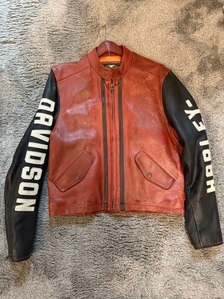 Harley-Davidson ライダースジャケット レッド系