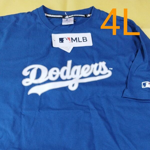 ▼1610 ロサンゼルス ドジャース 半袖 Tシャツ 4L 新品タグ付 DODGERS メジャーリーグ
