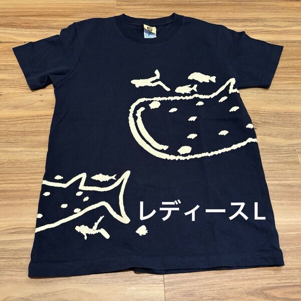 サメ トップス Tシャツ 半袖 夏 レディース Lサイズ JAMMARKET 沖縄 ジンベエザメ jam market 親子コーデ