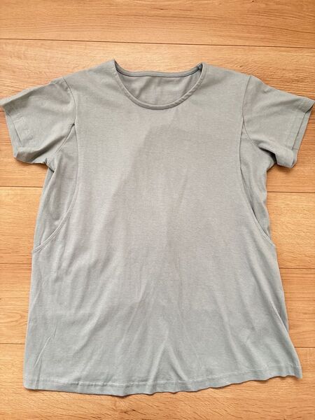 西松屋 授乳口付き 半袖Tシャツ グリーン 緑 Mサイズ 新品未使用品 産前産後 マタニティ