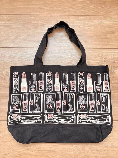 MARY QUANT マリークワント キャンバス トートバッグ ラメ加工 コスメ柄