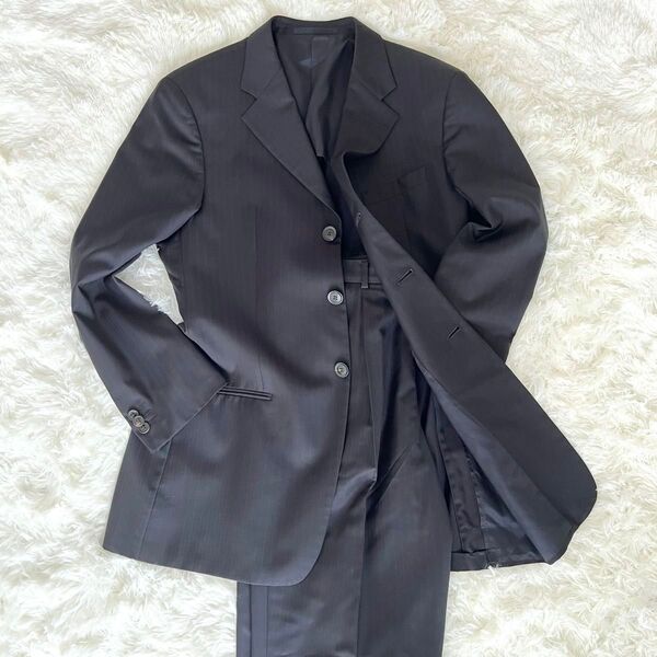 Lサイズ アルマーニコレッツォーニ ARMANI スーツ メンズ セットアップ スーツ ARMANI 黒