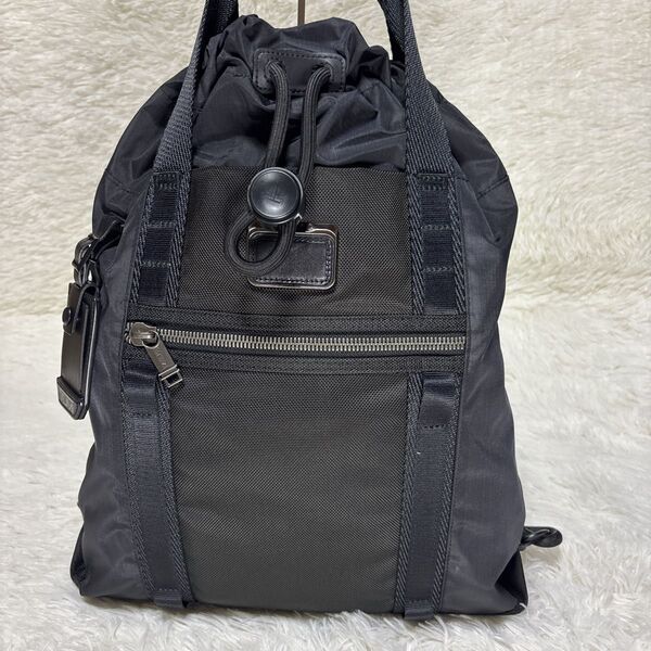 【未使用級】 TUMI トゥミ リュック レザー ナイロン リュックサック 2way ハンドバッグ トランスポートバッグ