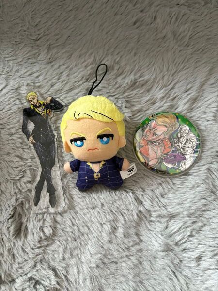 ジョジョの奇妙な冒険 5部 黄金の風 プロシュート グッズ 缶バッジ アクリルスタンド ぬいぐるみ