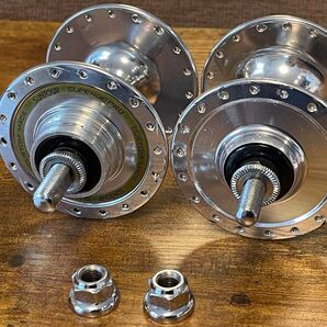 【名作・廃盤・希少】Suntour Superbe Pro サンツアー シュパーブプロ ピストハブ 前後セット NJS刻印あり