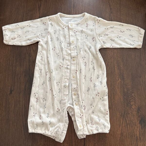 【春、秋ベビー】新生児 カバーオール 50〜60 出産準備 ベビー 長袖 薄手 ベビー服 まとめ割あり