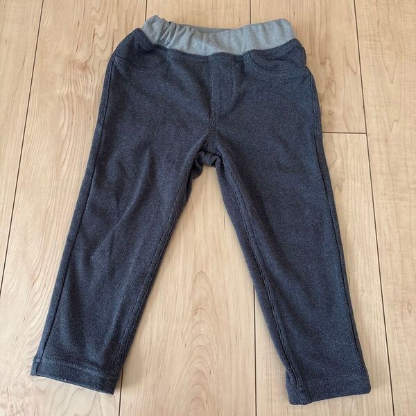 【男児90】 パンツ ズボン グレー 厚手 シンプル まとめ割あり