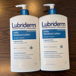 Lubriderm ルブリダーム デイリーモイスチャー モイスチャーライジングローション クリーム 乾燥肌 706ml 2本