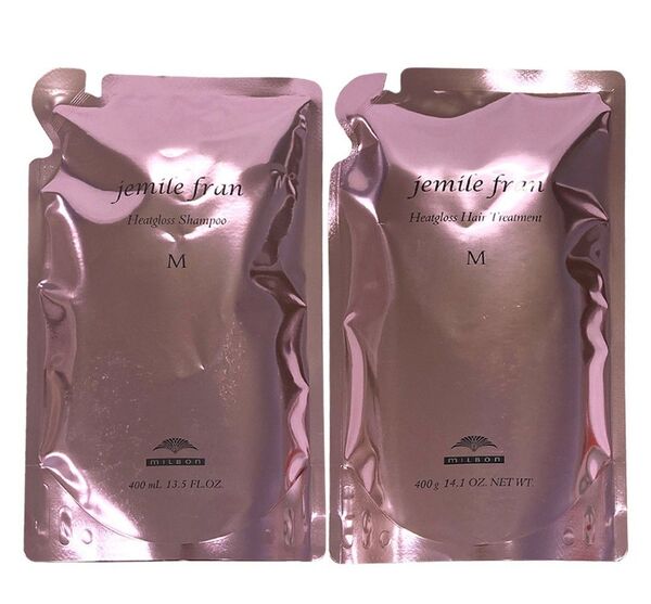 ミルボン ジェミールフラン ヒートグロス シャンプーM&トリートメントセット(400ml+400g)×1個