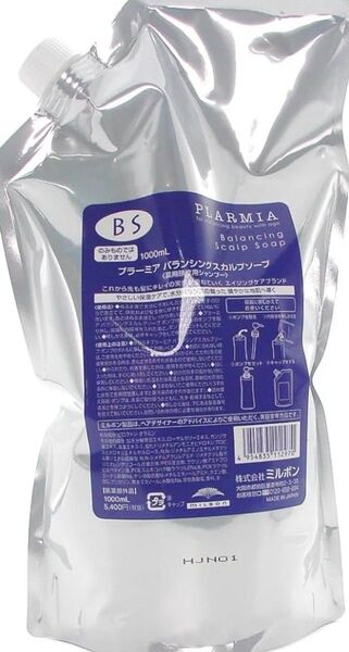 ミルボン プラーミア バランシングスカルプ ソープ レフィル 1000ml×1個