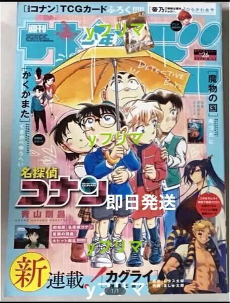 本日発送 週刊少年サンデー 2025年 26号 付録無 本誌のみ 名探偵コナン 隻眼の残像 かくかまた h
