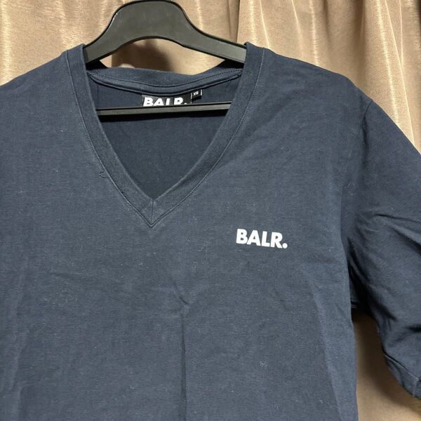 BALR. VネックTシャツ ネイビー XS