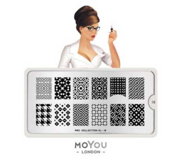 Moyou London ネイルスタンププレートTHE PRO XL 18