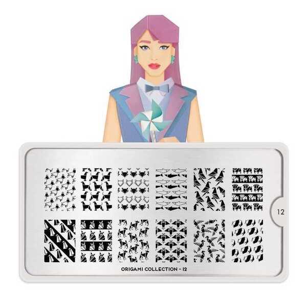 Moyou London ネイルスタンププレート ORIGAMI12