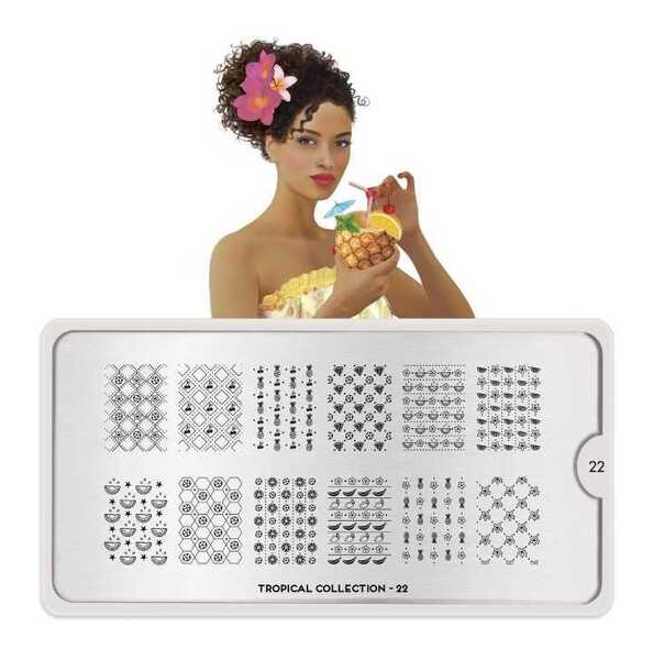 Moyou London ネイルスタンププレート TROPICAL22