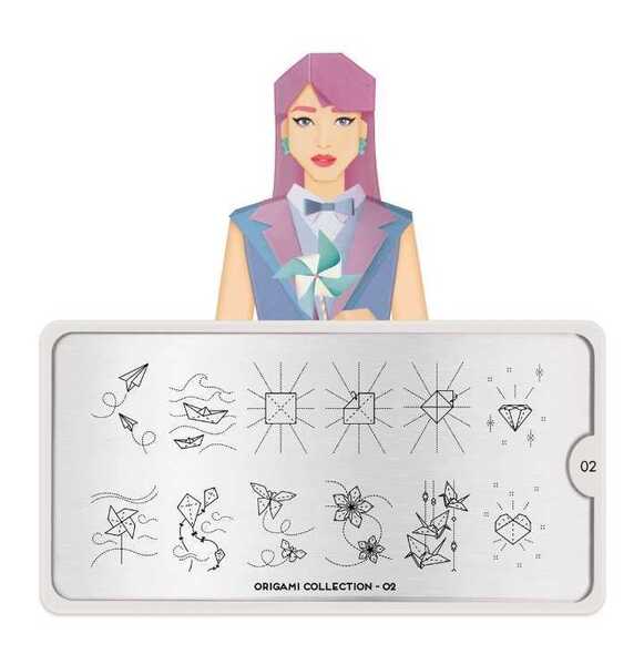 Moyou London ネイルスタンププレート ORIGAMI 02