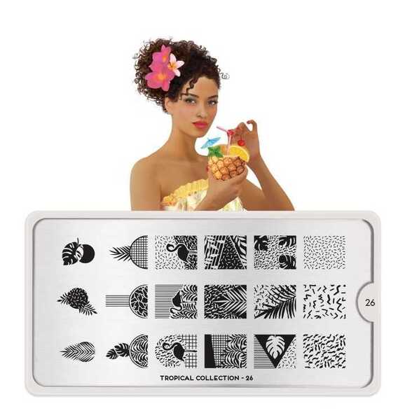 Moyou London ネイルスタンププレート TROPICAL 26