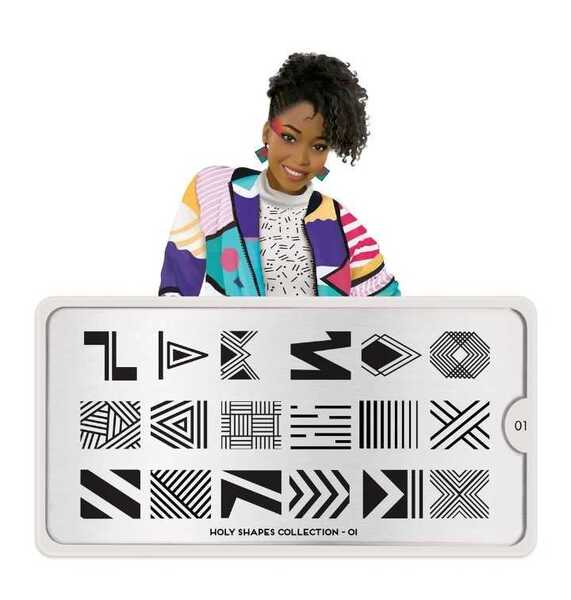 Moyou London ネイルスタンププレート HOLY SHAPES 01