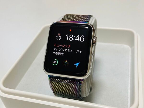 Apple Watch 42mm ステンレススチールケース アップルウォッチ ステンレス