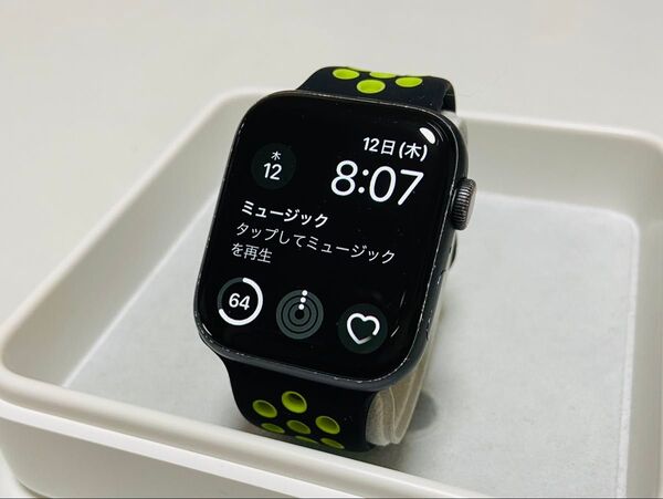 Apple Watch NIKE シリーズ4 44mm アップルウォッチ ブラック アルミニウム ナイキ
