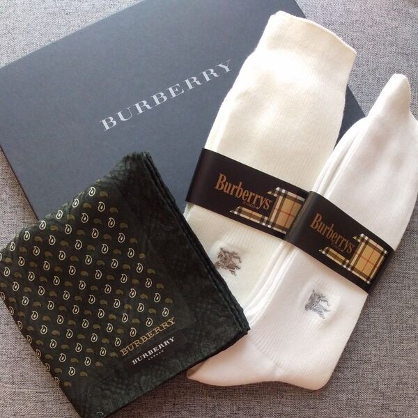 BURBERRY 紳士 ハンカチ 靴下