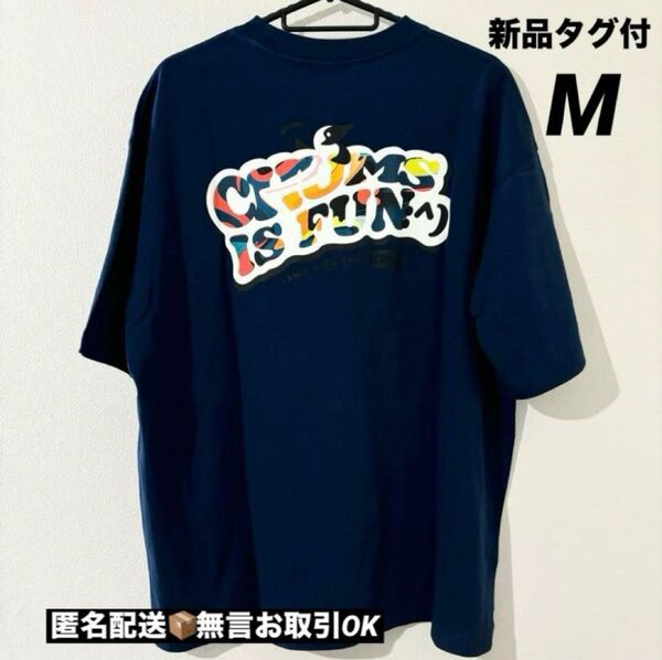 【新品タグ付】CHUMSチャムスOversized IS FUN TシャツM 半袖
