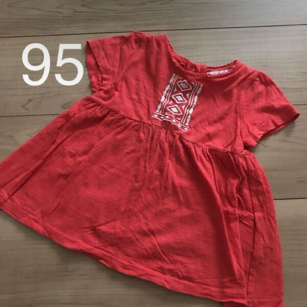 半袖 futafuta チュニック 95cm 子供服 女の子 トップス