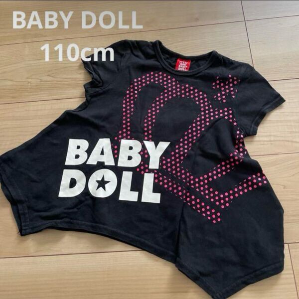 BABY DOLL Tシャツ 半袖 トップス 110cm 黒